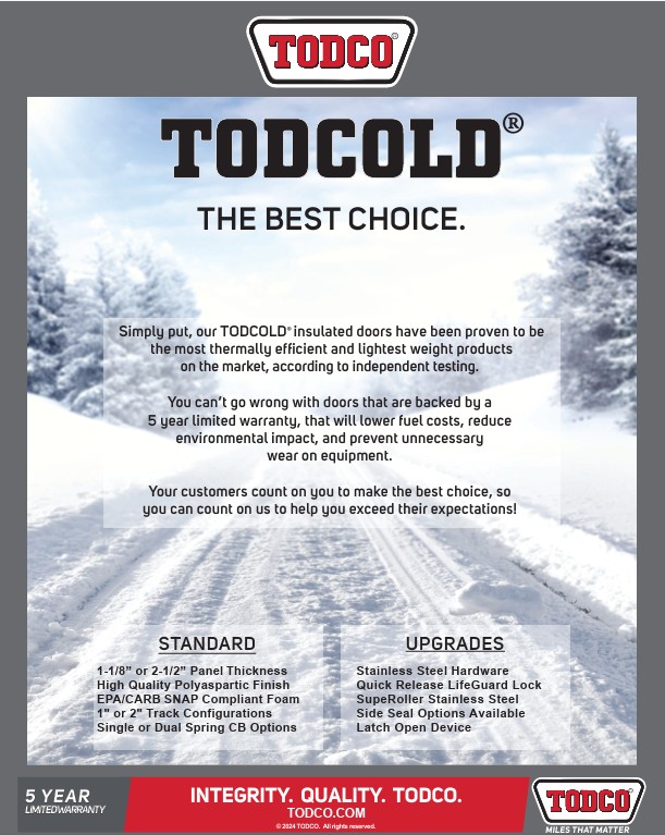 mickeyparts.com: Todco Insulated TodCold Rear Reefer Door 1-1/8