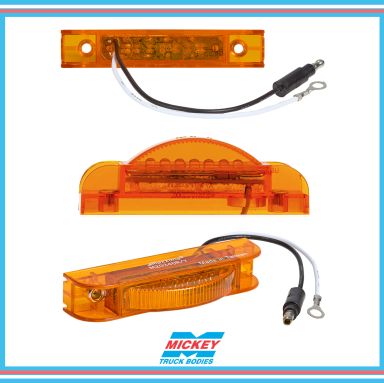 3/4" x 4" Amber Clearance Marker Light