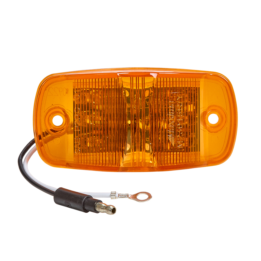 Anderson Marine E151A Amber Marker/Clearance Light - 2.12x1.12 Inch Rectangle LED For Boats & Trailers
