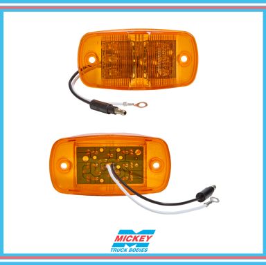 Rectangular Clearance Marker P2/P3/PC2 Amber