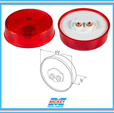 2 1/2" Round Clearance Marker Lights