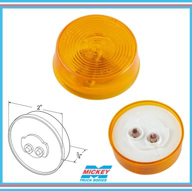 Grote 2" Amber Clearance Marker Light