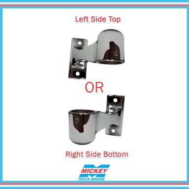 Left Side Top/Right Side Bottom Curved End Cap for 24" Slip Resistant Grab Handle