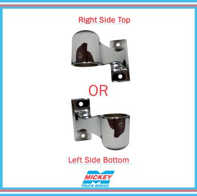 Left Side Bottom/Right Side Top Curved End Cap for 24" Slip Resistant Grab Handle