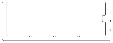 Mickey 4" Bulkhead Channel (95.75")