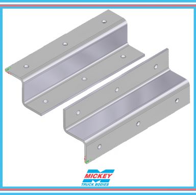 Bolt on Rear Hand Truck Rack Bracket (ALUM) (SOLD AS SET)