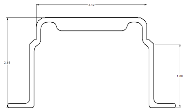 Lower Tunnel 45" Deep (228")