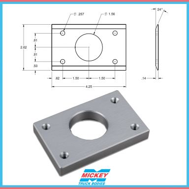 Single Hole Standard Shelf Plates