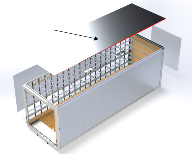 Aluminum Roof Coil for a 102"w Body