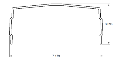 Mickey Tunnel top 42" Deep (275")